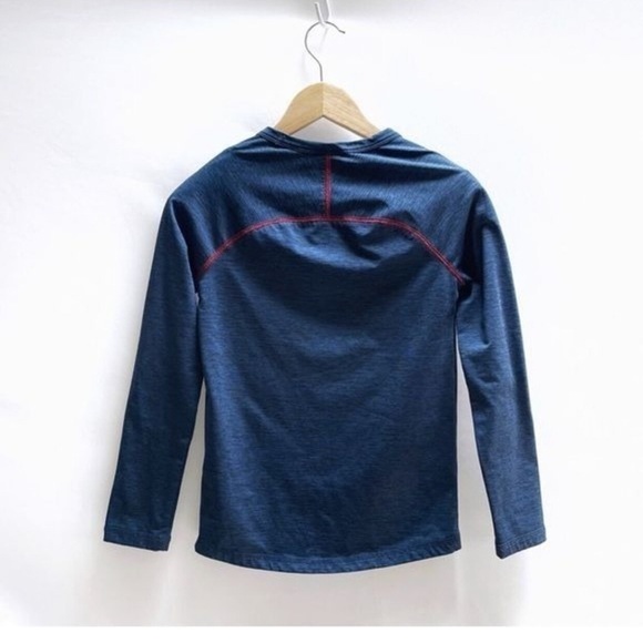 Boden Kids Long Sleeve Active Top 8-9Y 134cm Blue Performance Shirt Boys/Girls - Picture 2 of 6